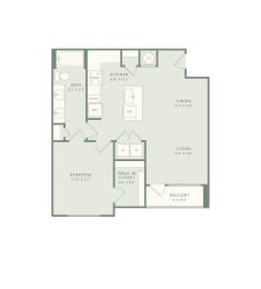 bedroom floor plan | luxury apartments in towson md | the mille brookhaven apartment