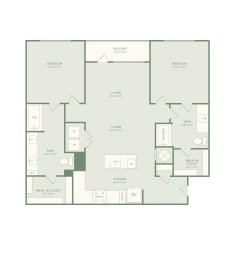 bedroom floor plan | the mansions on the park
