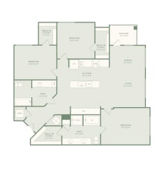 bedroom floor plan | the apartments at houston levee west apartments in houston, tx