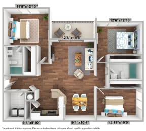 3 bedroom 1310 sqft