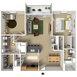 A series of images showing different room layouts.