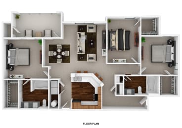 the floor plan of the 840 sq ft