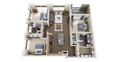 c1 floor plan in irving tx apartments
