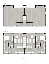 a floor plan and a floor layout of a house