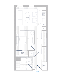 A floor plan of a house with labeled rooms such as "BATH" and "BEDROOM".