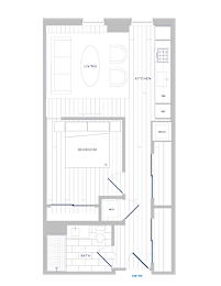 A floor plan of a house with labeled rooms such as living room, kitchen, and bathroom.
