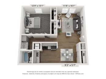 one bedroom