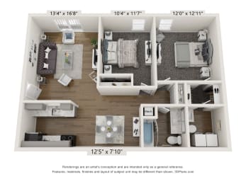 two bedroom