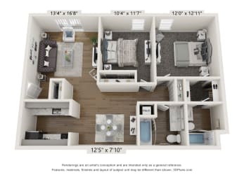 two bedroom