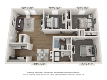 three bedroom