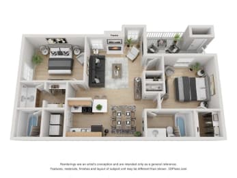 a 3 bedroom floor plan is shown in this image