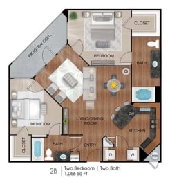 Floor Plan 2B