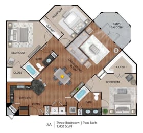  Floor Plan 3A