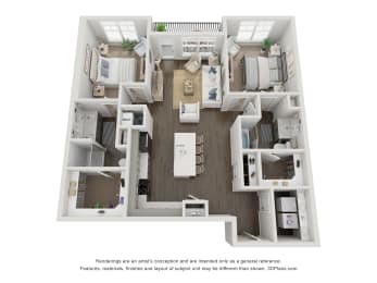 a 1 bedroom floor plan  woodland heights apartments