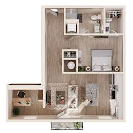 A modern bathroom with a toilet, sink, and mirror.