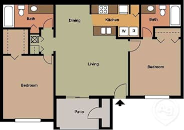 a diagram of a floor plan of a house