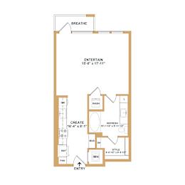 A floor plan of a house with rooms labeled as DW, WASH, REFRESH, STYLE, and WH.