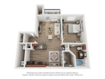  Floor Plan Cove - A1 - Bandera