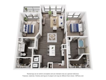 a 1 bedroom floor plan  950 sq ft