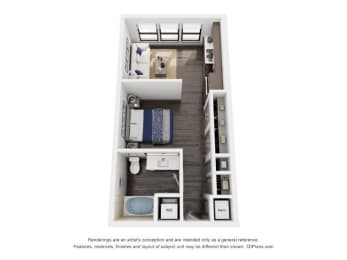 bedrooms floor plan  apartments for rent in the villas at spring valley