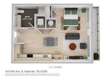 a 1 bedroom floor plan