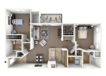  Floor Plan Bandera (B1)