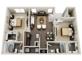 a 2400 sq ft floor plan with a bedroom and a living room