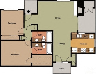a diagram of a floor plan of a house