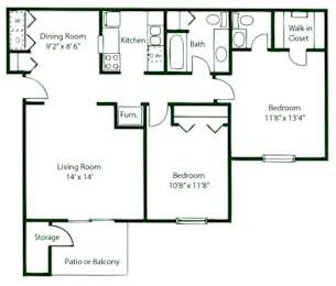Floor Plan  G2B1.5B