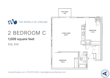 2 Bedroom C Floor Plan