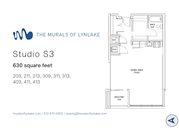 Studio S3 Floor Plan
