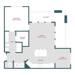 A3 One bedroom, One bathroomat 19 South Apartments, Kissimmee, FL, 34744