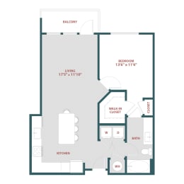 A5 One bedroom, One bathroomat 19 South Apartments, Kissimmee, 34744