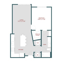 A8 One bedroom, One bathroom at 19 South Apartments, Kissimmee