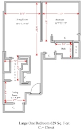 1 bed 1 bath A at Denver Metro Village Apartments, Denver