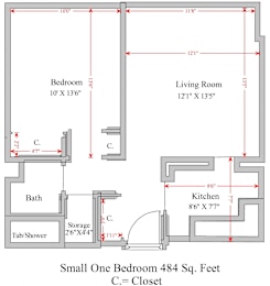 1 bed 1 bath at Denver Metro Village Apartments, Denver, Colorado