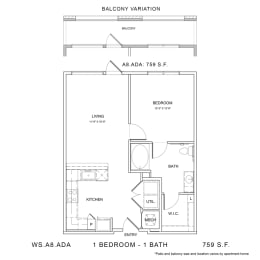  Floor Plan WS.A8.ADA