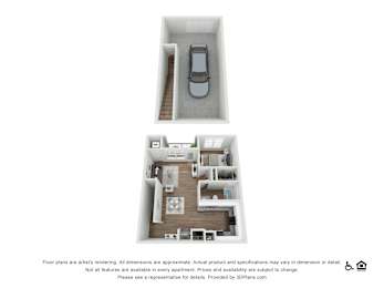 1 bed 1 bath B at Echo Park at Perry Crossing Apartments, Indiana, 46168