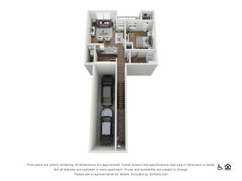 1 bed 1 bath C at Echo Park at Perry Crossing Apartments, Plainfield, IN, 46168