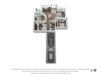 2 bed 2 bath A at Echo Park at Perry Crossing Apartments, Plainfield, 46168