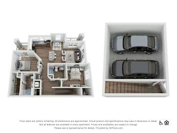 2 bed 2 bath D at Echo Park at Perry Crossing Apartments, Indiana