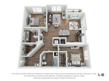 2 bed 2 bath G at Echo Park at Perry Crossing Apartments, Plainfield, IN