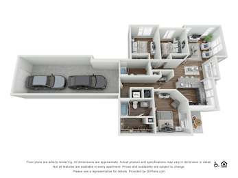 3 bed 2 bath at Echo Park at Perry Crossing Apartments, Plainfield, 46168