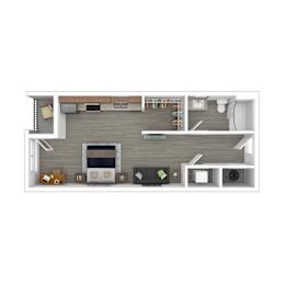 Capitol Floor Plan at Gathyr Apartments, Indianapolis, IN