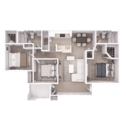 C1 Floor Plan at Village at Almand Creek, Conyers, 30094