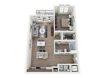 A1a_Serape Floor Plan at Plat 4 at Research Triangle, Durham