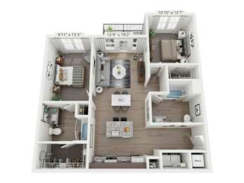 B1a_ANSI_Ibis Floor Plan at Plat 4 at Research Triangle, Durham
