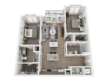 B1a_ANSI_Ibis Floor Plan at Plat 4 at Research Triangle, North Carolina, 27703