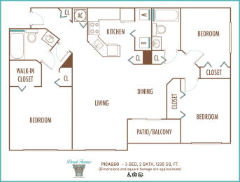 3 bed 2 bath A at Doral Terrace, Doral, Florida