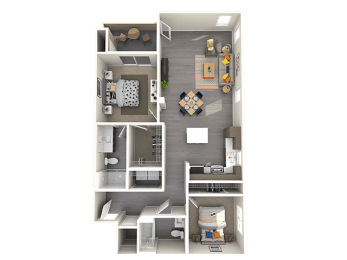 Altair Floor Plan at ARISTA APARTMENT HOMES, Nevada